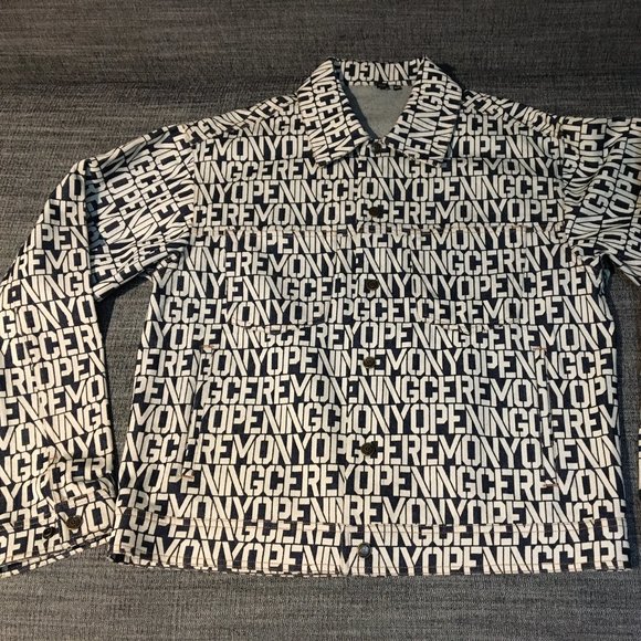 Monogram denim jacket by Opening Ceremony, M, NWT - Picture 3 of 12